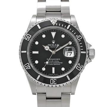 ロレックス サブマリーナ デイト 16610 ブラック メンズ 時計 【中古】【wristwatch】