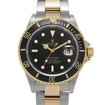 ロレックス サブマリーナ デイト 16613 ブラック メンズ 時計 【中古】【wristwatch】