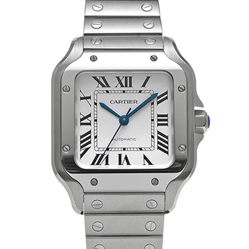 カルティエ サントス ドゥ カルティエ MM WSSA0029 シルバー メンズ 時計 【中古】【wristwatch】