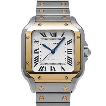 カルティエ サントス ドゥ カルティエ MM W2SA0016 シルバー メンズ 時計 【中古】【wristwatch】