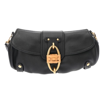 サルヴァトーレ フェラガモ ワンショルダーバッグ ブラック DY-21 レザー レディース バッグ 【中古】【bag】