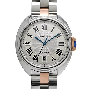 カルティエ クレ ドゥ カルティエ 40ミリ W2CL0002 シルバー メンズ 時計 【中古】【wristwatch】