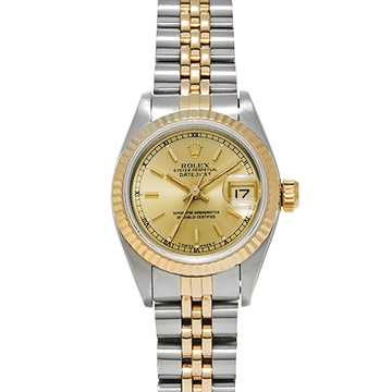 ロレックス デイトジャスト 69173 シャンパン レディース 時計 【中古】【wristwatch】