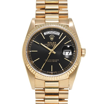 ロレックス デイデイト 18238 ブラック メンズ 時計 【中古】【wristwatch】
