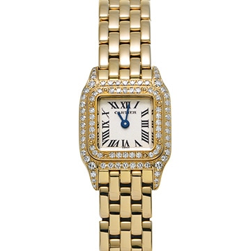 カルティエ ミニパンテール WF3141B9 ホワイト レディース 時計 【中古】【wristwatch】