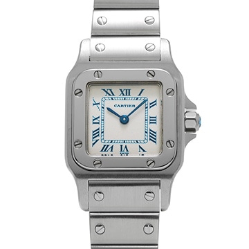 カルティエ サントス ガルベ SM W20017D6 シルバー レディース 時計 【中古】【wristwatch】
