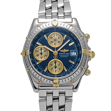 ブライトリング クロノマット ビコロ B137C52PA ブルー/ゴールド メンズ 時計 【中古】【wristwatch】