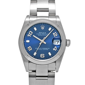 ロレックス デイトジャスト 78240 ブルー ユニセックス 時計 【中古】【wristwatch】