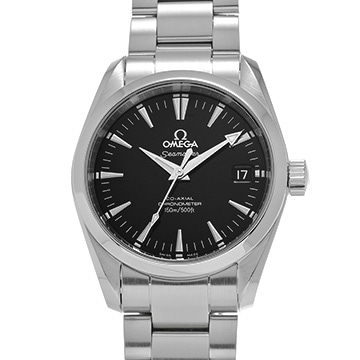オメガ シーマスター アクアテラ コーアクシャル ミッドサイズ 2504.50 ブラック メンズ 時計 【中古】【wristwatch】