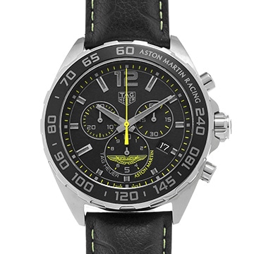 タグ ホイヤー フォーミュラ1 クォーツ クロノグラフ アストンマーティン CAZ101P.FC8245 ブラック メンズ 時計 【中古】【wristwatch】