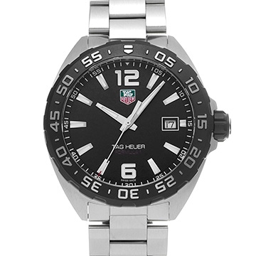 タグ ホイヤー フォーミュラ1 クォーツ WAZ1110.BA0875 ブラック メンズ 時計 【中古】【wristwatch】