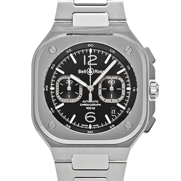 ベル＆ロス BR 05 クロノ ブラックスチール BR05C-BL-ST/SRB ブラック メンズ 時計 【中古】【wristwatch】