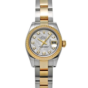 ロレックス デイトジャスト 179173G メテオライト/ダイヤモンド レディース 時計 【中古】【wristwatch】