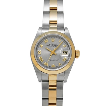 ロレックス デイトジャスト 69163 グレー レディース 時計 【中古】【wristwatch】