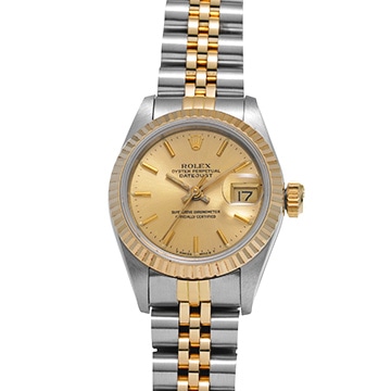 ロレックス デイトジャスト 69173 シャンパン レディース 時計 【中古】【wristwatch】