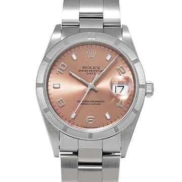 ロレックス オイスターパーペチュアル デイト 15210 ピンク メンズ 時計 【中古】【wristwatch】