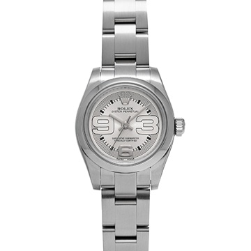 ロレックス オイスターパーペチュアル 26 176200 シルバー レディース 時計 【中古】【wristwatch】