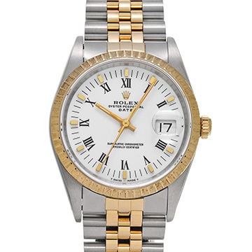 ロレックス オイスターパーペチュアル デイト 15223 ホワイト メンズ 時計 【中古】【wristwatch】