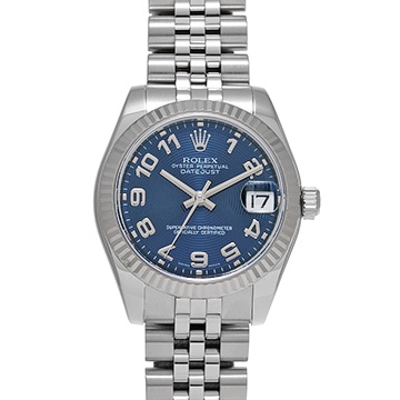 ロレックス デイトジャスト 178274 ブルーコンセントリック ユニセックス 時計 【中古】【wristwatch】