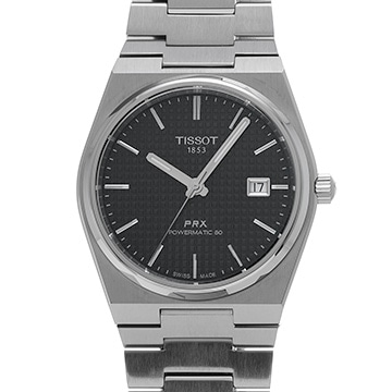 ティソ PRX パワーマティック 80 T137.407.11.051.00 ブラック メンズ 時計 【中古】【wristwatch】
