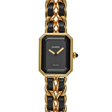 シャネル プルミエール S H0001 ブラック レディース 時計 【中古】【wristwatch】