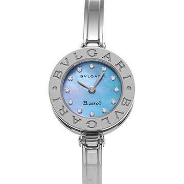ブルガリ ビーゼロワン BZ22S ブルーシェル/ダイヤモンド レディース 時計 【中古】【wristwatch】