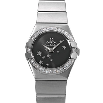 オメガ コンステレーション クォーツ 123.15.24.60.01.001 ブラック レディース 時計 【中古】【wristwatch】