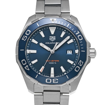 タグ ホイヤー アクアレーサー クォーツ WAY101C.BA0746 ブルー メンズ 時計 【中古】【wristwatch】