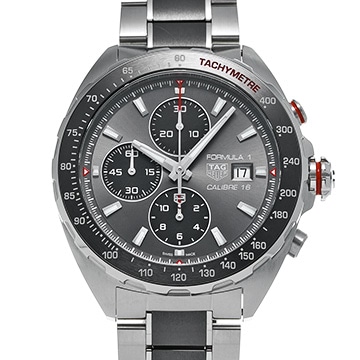 タグ ホイヤー フォーミュラ1 キャリバー16 クロノグラフ CAZ2012.BA0970 グレー/ブラック メンズ 時計 【中古】【wristwatch】