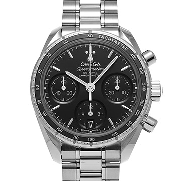 オメガ スピードマスター 38 コーアクシャル 324.30.38.50.01.001 ブラック メンズ 時計 【中古】【wristwatch】