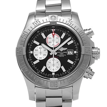 ブライトリング スーパーアベンジャー II A1337111/BC29 ブラック/シルバー メンズ 時計 【中古】【wristwatch】