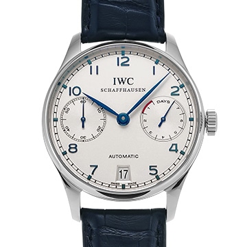 IWC ポルトギーゼ オートマティック 7デイズ IW500107 シルバー メンズ 時計 【中古】【wristwatch】