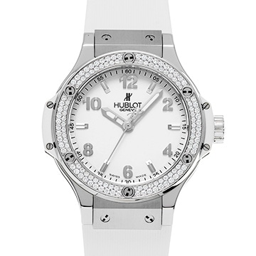 ウブロ ビッグバン スチール ホワイト ダイヤモンド 361.SE.2010.RW.1104 ホワイト レディース 時計 【中古】【wristwatch】