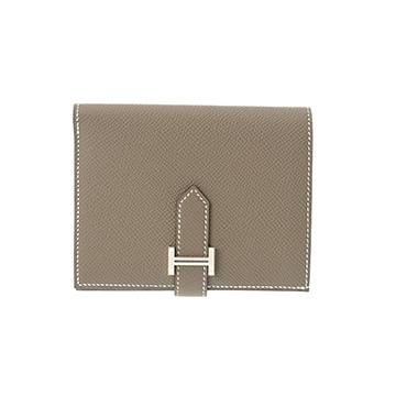 エルメス ベアンコンパクト ゴールド ヴォーエプソン ユニセックス 財布 【未使用】【purse】