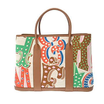 エルメス ガーデンパーティ PM エルメスエレトリック トート カプシーヌ/エクリュ/ゴールド トワルアッシュプリュム/ネゴンダ レディース バッグ 【未使用】【bag】