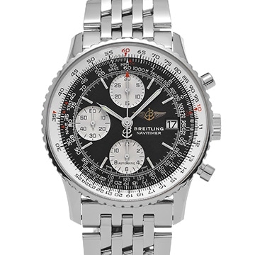 ブライトリング オールド ナビタイマー ジャパン エディション A1332412/BD49 ブラック/シルバー メンズ 時計 【中古】【wristwatch】
