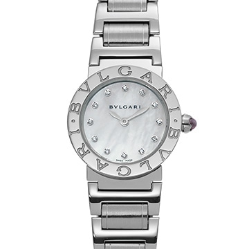 ブルガリ ブルガリブルガリ BBL26WSS/12 ホワイトシェル/ダイヤモンド レディース 時計 【中古】【wristwatch】