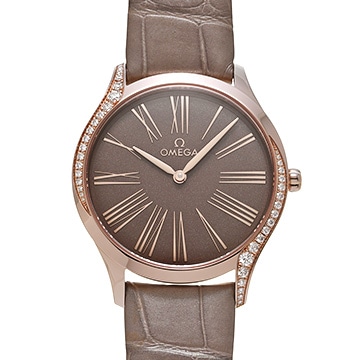 オメガ デ・ヴィル トレゾール クォーツ 428.58.36.60.13.001 ブラウン レディース 時計 【中古】【wristwatch】