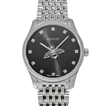 グッチ Gタイムレス YA1265020 ブラック レディース 時計 【中古】【wristwatch】