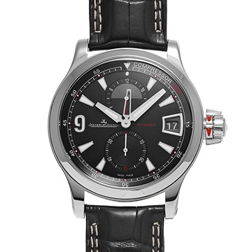ジャガー ルクルト マスター コンプレッサー GMT Q1738471 ブラック メンズ 時計 【中古】【wristwatch】