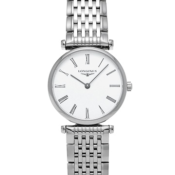 ロンジン ラ グラン クラシック ドゥ ロンジン L4.209.4.11.6 ホワイト レディース 時計 【中古】【wristwatch】