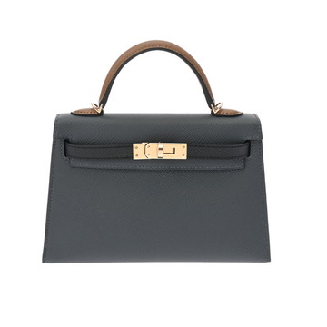 エルメス ミニケリー2 トリコロール 2WAY グリミスティ/アルザン/ブラック ヴォーエプソン レディース バッグ 【未使用】【bag】