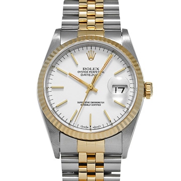 ロレックス デイトジャスト 16233 ホワイト メンズ 時計 【中古】【wristwatch】