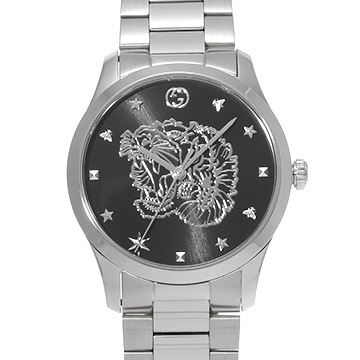 グッチ Gタイムレス YA1264125 ブラック ユニセックス 時計 【中古】【wristwatch】