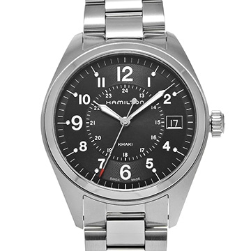 ハミルトン カーキ フィールド クォーツ H68551733 ブラック メンズ 時計 【中古】【wristwatch】