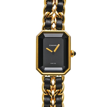 シャネル プルミエール S H0001 ブラック レディース 時計 【中古】【wristwatch】