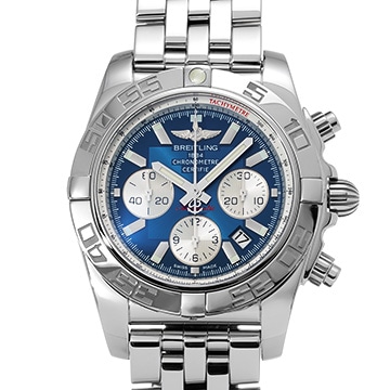 ブライトリング クロノマット 44 A011C88PA ブルー/シルバー メンズ 時計 【中古】【wristwatch】