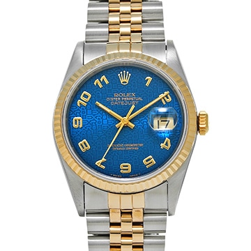 ロレックス デイトジャスト 16233 ブルーコンピュータ メンズ 時計 【中古】【wristwatch】