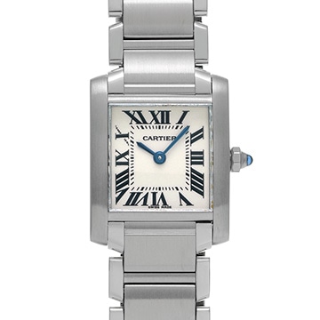 カルティエ タンクフランセーズ SM W51008Q3 シルバー レディース 時計 【中古】【wristwatch】