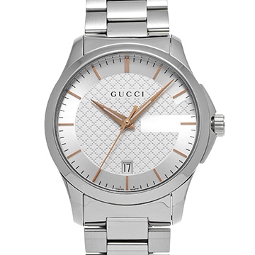 グッチ Gタイムレス YA1264052 シルバー メンズ 時計 【中古】【wristwatch】